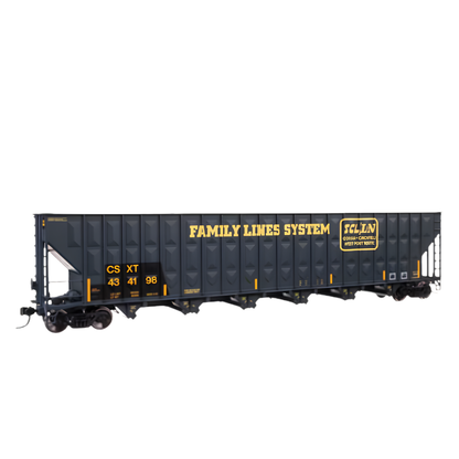 WalthersProto (910-56376) | 73' Greenville 7,000 Cu Ft Wood Chip Hopper | CSX #434153 | Patched Family Lines SCL/FLS | HO Scale [PRE-ORDER]
