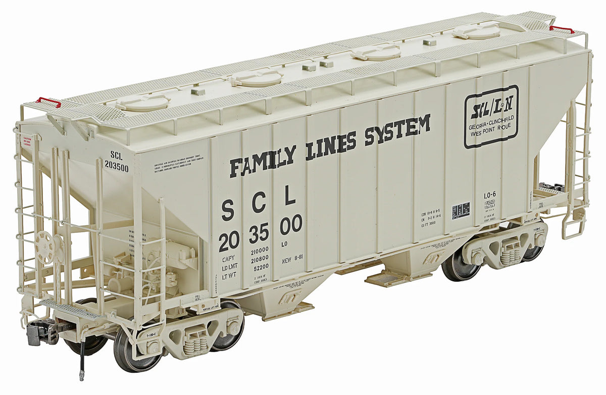 Class One Model Works FC01022 PS 3000CD Two-Bay Hopper Family Lines Seaboard Coast Line #203500 HO Scale