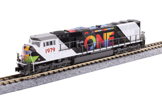Kato EMD SD70M with Flat Radiators | Union Pacific #1979 | "We Are One" Slogan | DCC | Sound | N Scale
