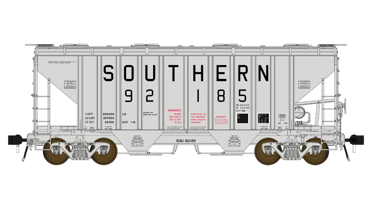 Class One Model Works FC01030 PS 3000CD Two-Bay Hopper Southern #92306 HO Scale