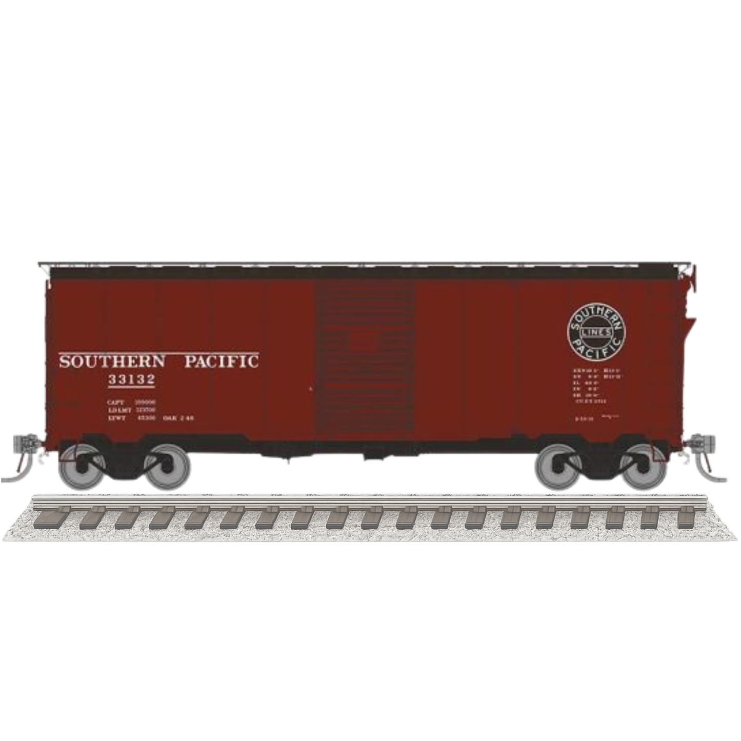 Rapido 180004-1 1937 AAR 40' Boxcar w/ Square Corner Southern Pacific #32865 HO Scale