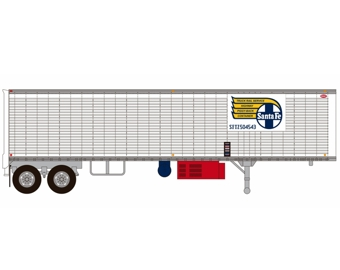 Trainworx 40' Corrugated Reefer - Santa Fe #504598 - HO Scale