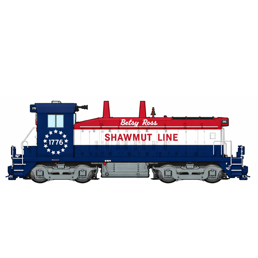 Rapido 27617 | EMD SW9 | Shawmut Line #1776 "Betsy Ross"  | DC/DCC/Sound | HO Scale