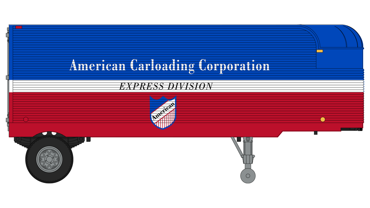 Class One Model Works (TR00109) Fruehauf 26' Trailer - American Carloading HO Scale