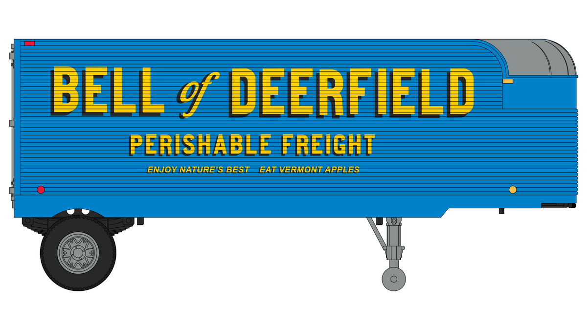 Class One Model Works (TR00110) Fruehauf 26' Trailer - Bell of Deerfield HO Scale