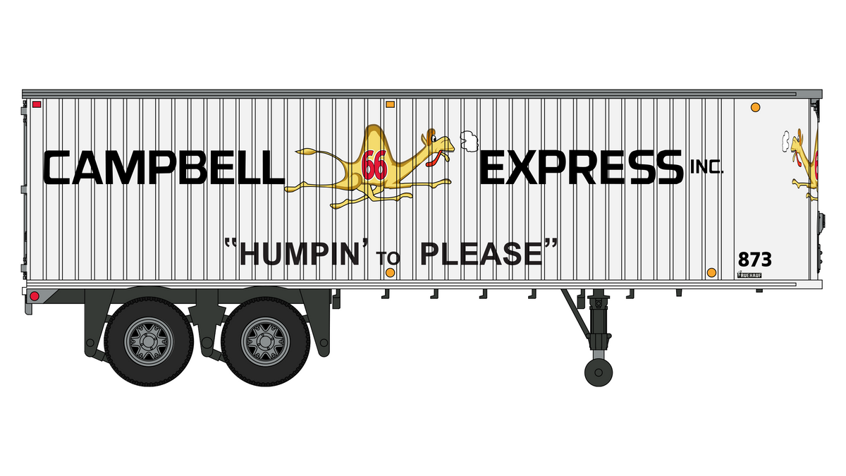 Class One Model Works (TR00207) Fruehauf 31' Trailer - Campbell 66 Express HO Scale