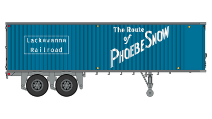 Class One Model Works (TR00203) Fruehauf 31' Trailer - Lackawanna HO Scale