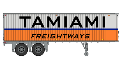 Class One Model Works (TR00206) Fruehauf 31' Trailer - Tamiami Freightways HO Scale