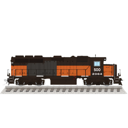 Rapido 1078534 • EMD GP40 • Soo Line #2010 • Bandit ex-MILW Patch • DC/DCC/Sound • HO Scale (Pre-Order)