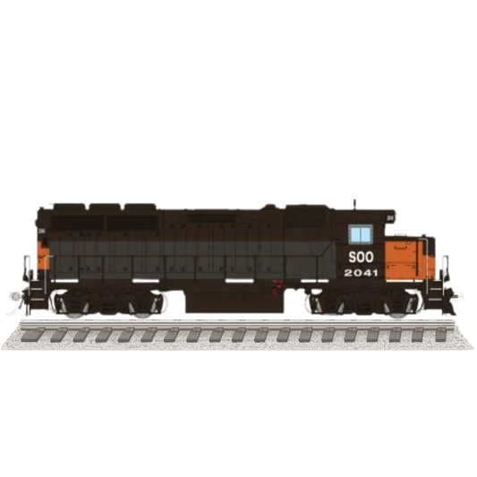 Rapido 1078035 • EMD GP40 • Soo Line #2041 • Bandit ex-MILW Patch • DC/Silent • HO Scale (Pre-Order)