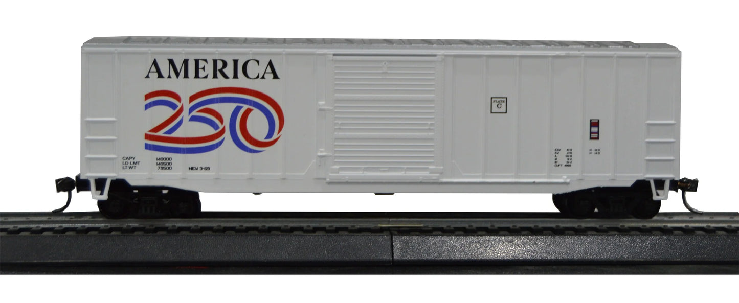 Value Trains (N10113) | ACF 50' 6" Boxcar | America 250 Proto Scheme | N Scale