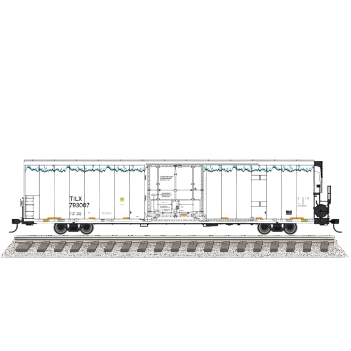 WalthersMainline (910-4178) • 72' Modern Refrigerator Boxcar • Trinity Industries Leasing TILX #793030 • HO Scale (Pre-Order)