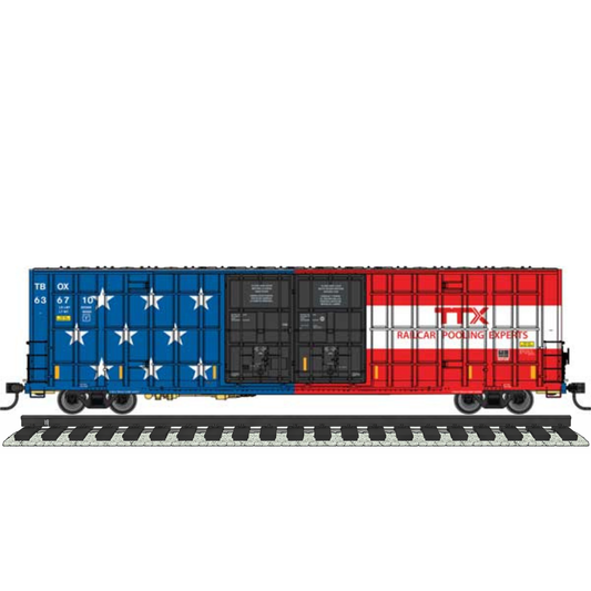 WalthersMainline (910-3126) | 60' High Cube Plate F Horizontal Post Boxcar | TTX #636710 | America 250th Anniversary | HO Scale [PRE-ORDER]
