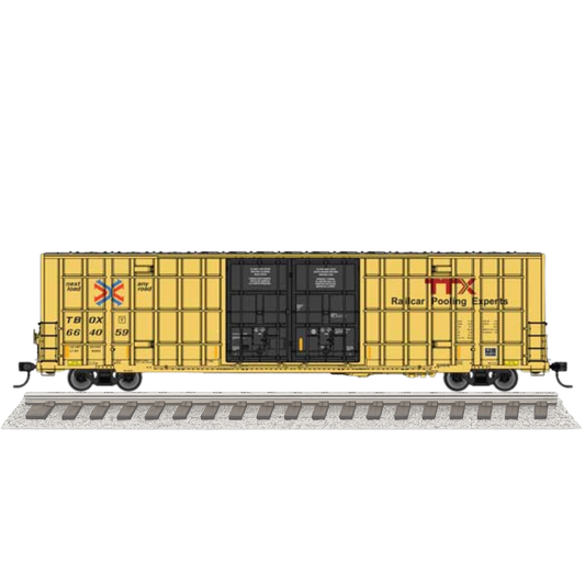 WalthersMainline (910-3141) • 60' High Cube Plate F Horizontal Post Boxcar • TTX TBOX #630212 • HO Scale (Pre-Order)