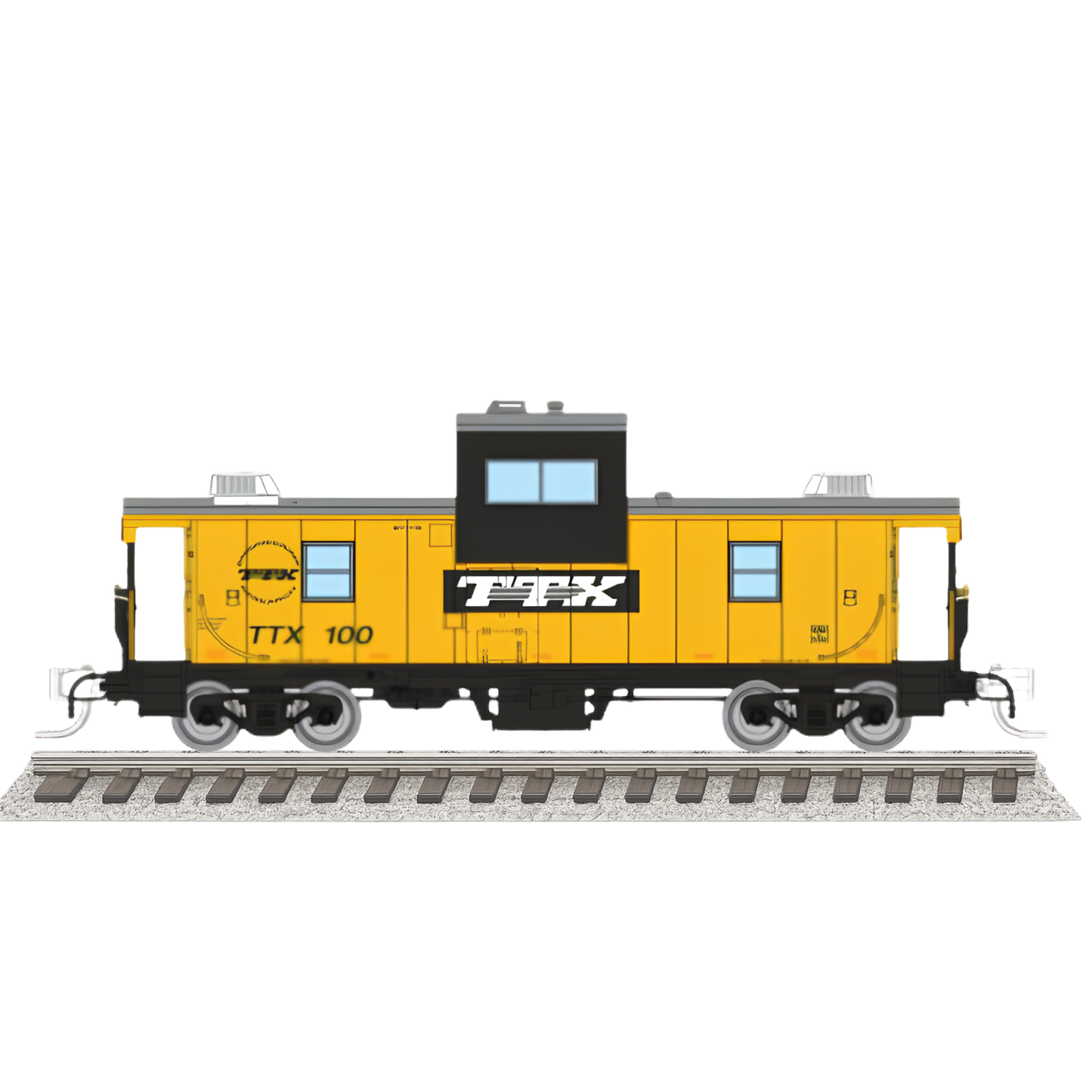 Rapido (510086) | Wide Vision Caboose w/ Lights | TTX Trailer Train #100 | N Scale [PRE-ORDER]