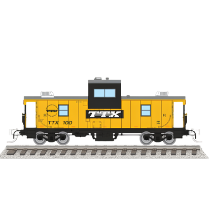 Rapido (510086) | Wide Vision Caboose w/ Lights | TTX Trailer Train #100 | N Scale [PRE-ORDER]