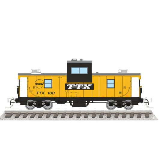 Rapido (510086) | Wide Vision Caboose w/ Lights | TTX Trailer Train #100 | N Scale [PRE-ORDER]