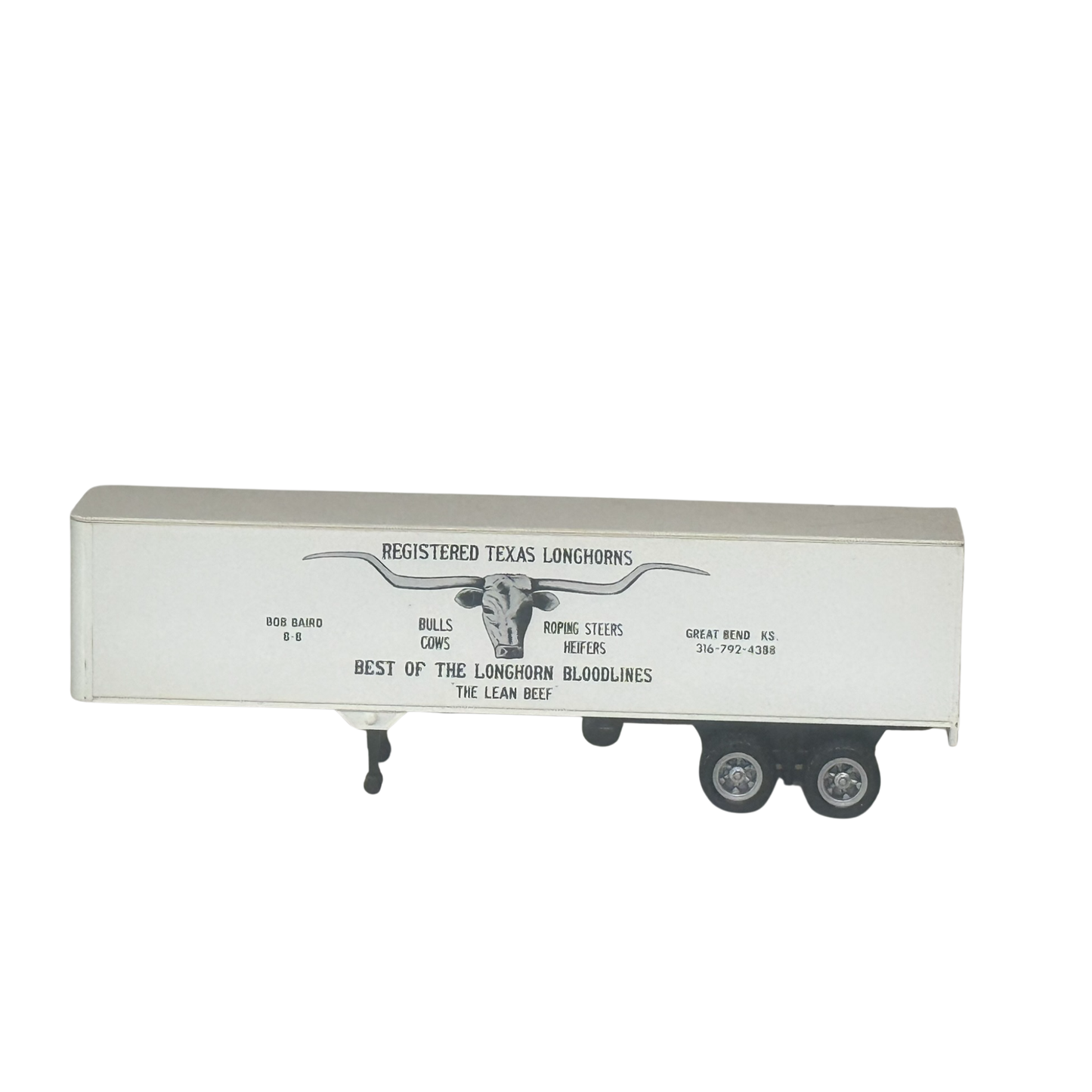 Pre-Owned Trailer • Registered Texas Longhorns • HO Scale