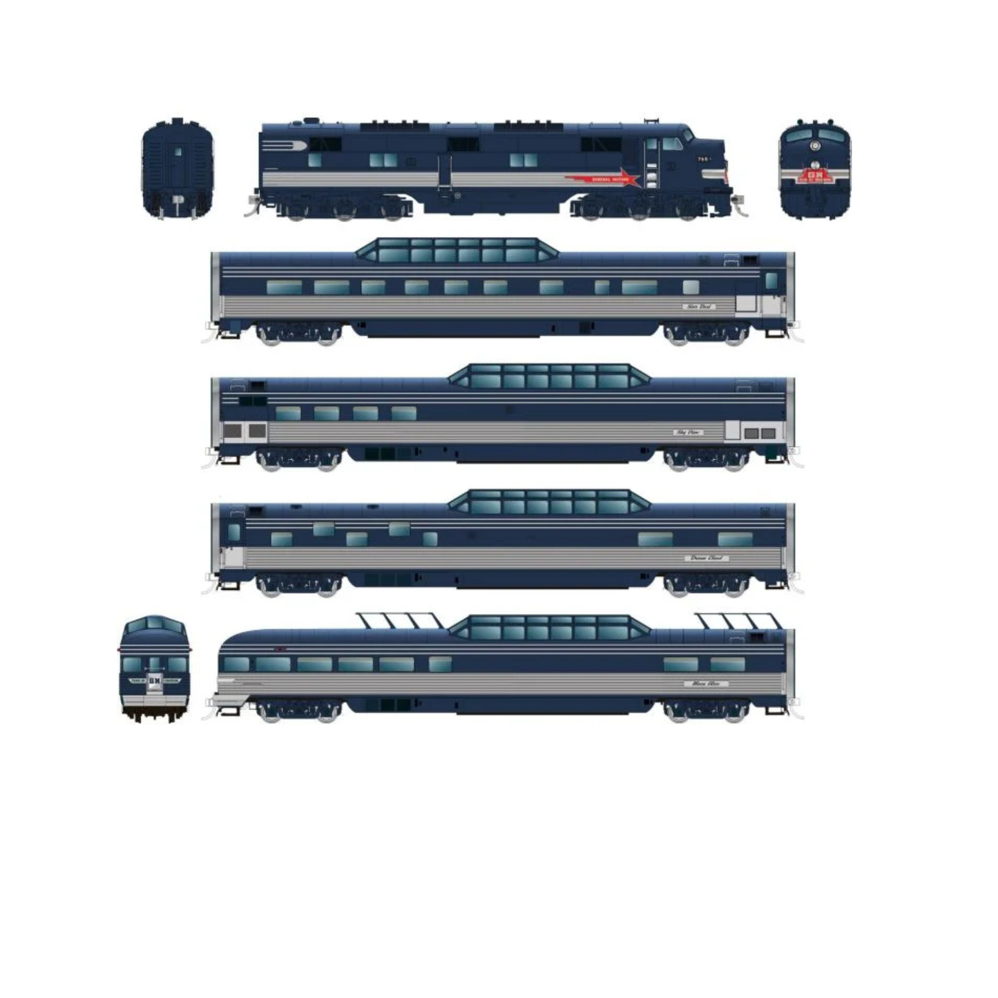 Rapido (210013) | EMD Train of Tomorrow Set | DC/DCC/Sound | HO Scale [PRE-ORDER]