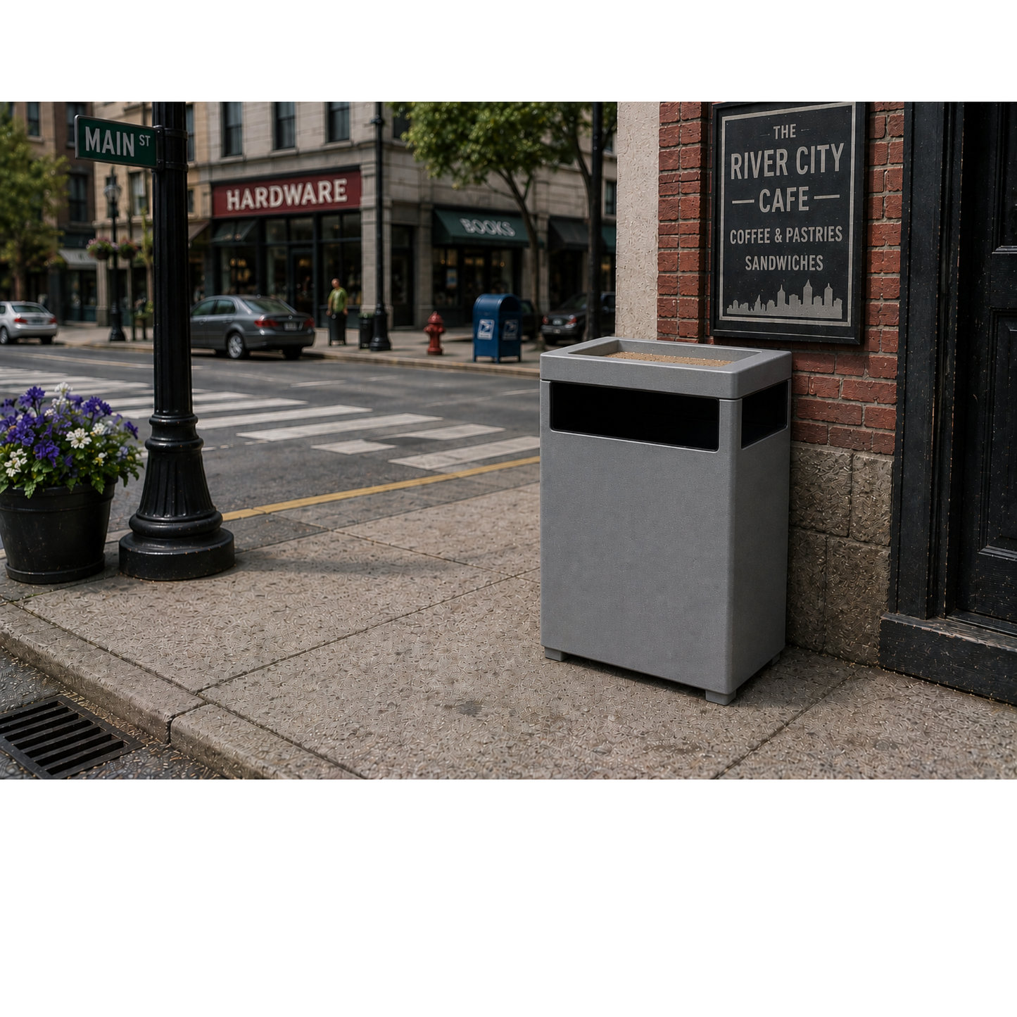 Big Dog Trains | City Trash Can | Pkg of 5 | HO Scale