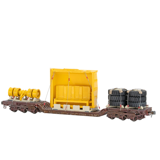 Class One Model Works (ZZ03010) | Terek Truck Bed w/ Tires (Painted) Load | HO Scale