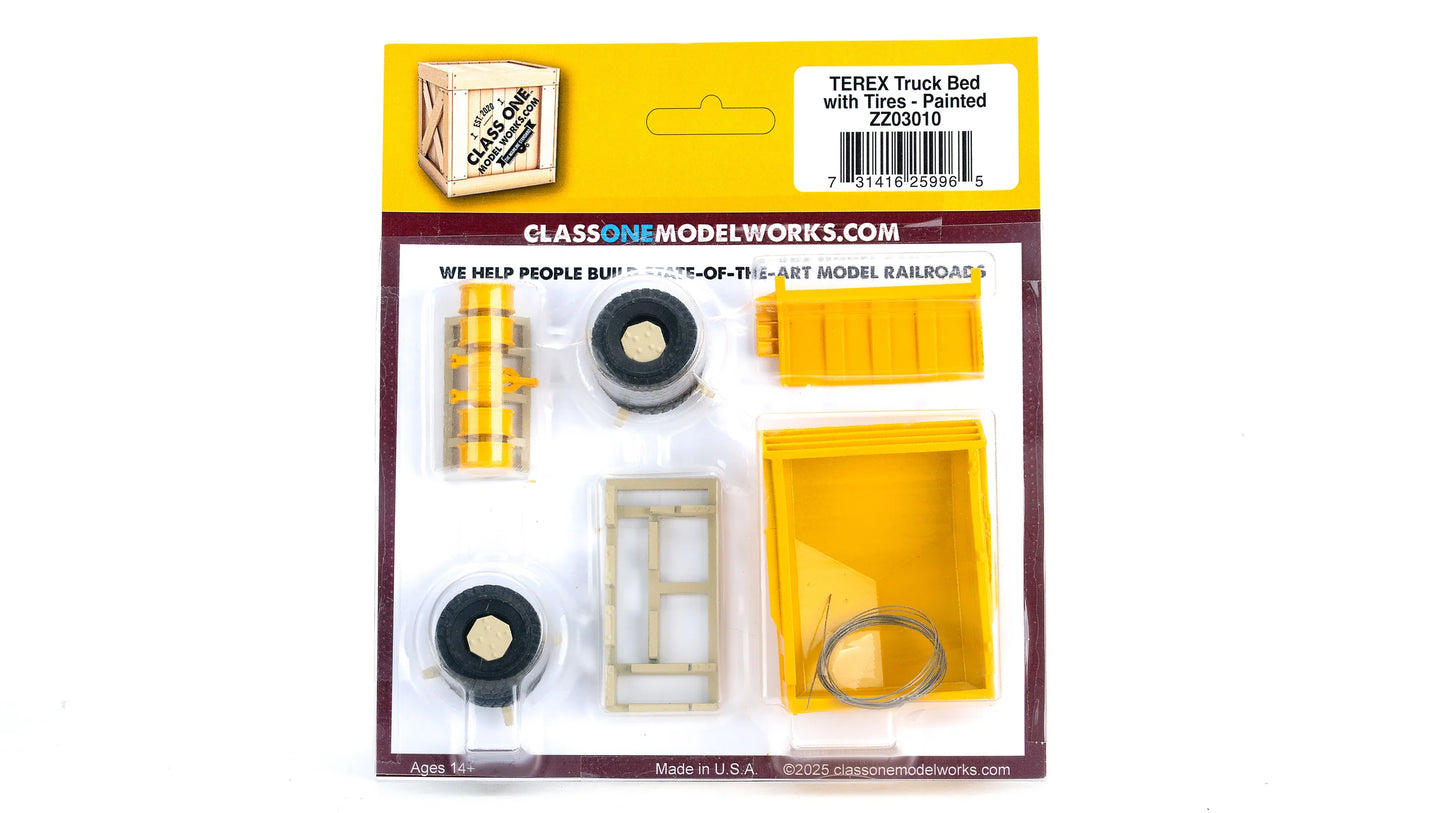 Class One Model Works (ZZ03010) | Terek Truck Bed w/ Tires (Painted) Load | HO Scale