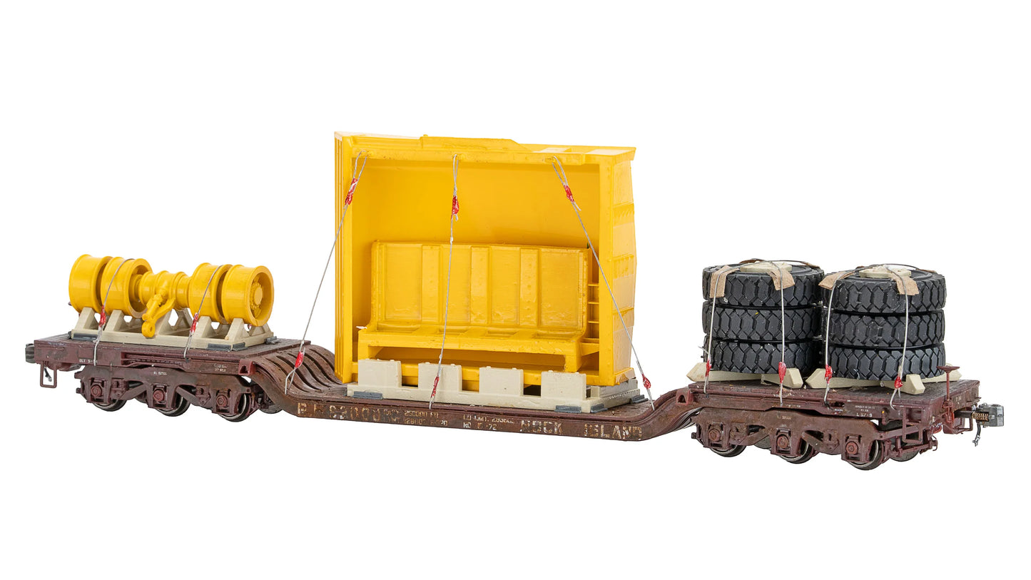 Class One Model Works (ZZ03010) | Terek Truck Bed w/ Tires (Painted) Load | HO Scale