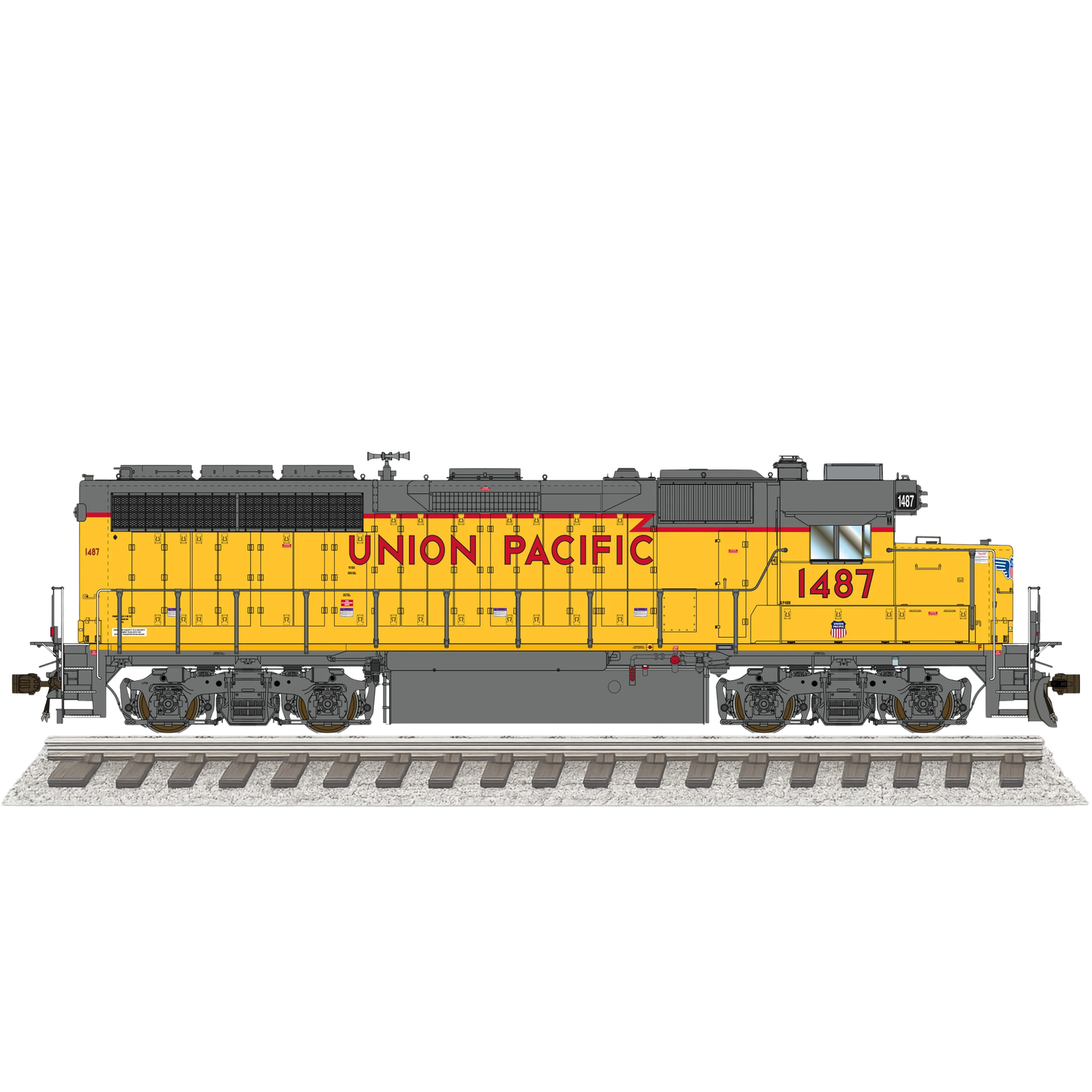 Class One Model Works (LM00458) | EMD GP40N 1A3 | Union Pacific #1487 | DCC/Sound w/ Tru-Fans(TM) | HO Scale [PRE-ORDER]