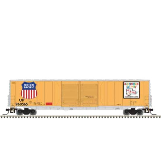 Atlas Master(R) (20007828) • ACF 60' Single-Door Auto Parts Boxcar • Union Pacific #960571 • Automated Railway Scheme • HO Scale