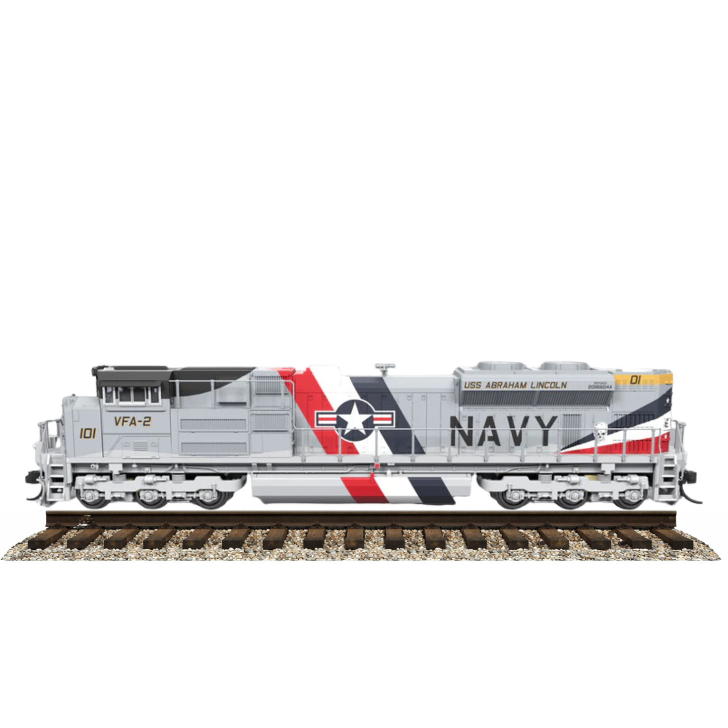 Broadway Limited Imports (10441) | EMD SD70ACe | US Navy #101 Fantasy Scheme | Paragon4/DC/DCC/Sound | Smoke | HO Scale [PRE-ORDER]