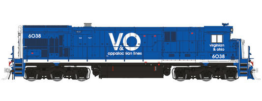 Rapido Home Shops C30-7 Virginian & Ohio V&O #6038 - ESU LokSound - DCC - HO Scale