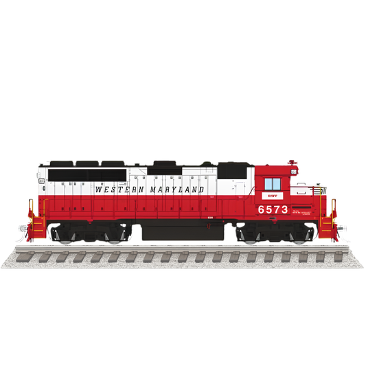Rapido 1078004 • EMD GP40 • CSX #6573 • Western Maryland Patch • DC/Silent • HO Scale (Pre-Order)