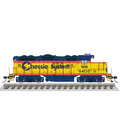 WalthersMainline (910-20509) | EMD GP9 Phase II w/ Chopped Nose | Western Maryland #6417 | Chessie System | DCC & Sound | HO Scale [PRE-ORDER]