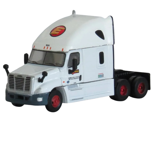 Trainworx (42594-07) | Freightliner Cascadia Raised Roof 2-Axle Semi Tractor | Estes #91109 | Assembled | N Scale