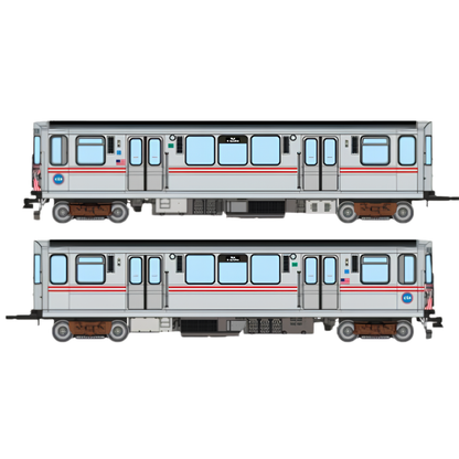 Rapido (208514) | CTA 2600 Budd Series 'L' Cars | 2-Car Pair | Chicago Transit Authority CTA #3179 & 3180 | Work Motor Scheme | DCC/Sound | HO Scale [PRE-ORDER]