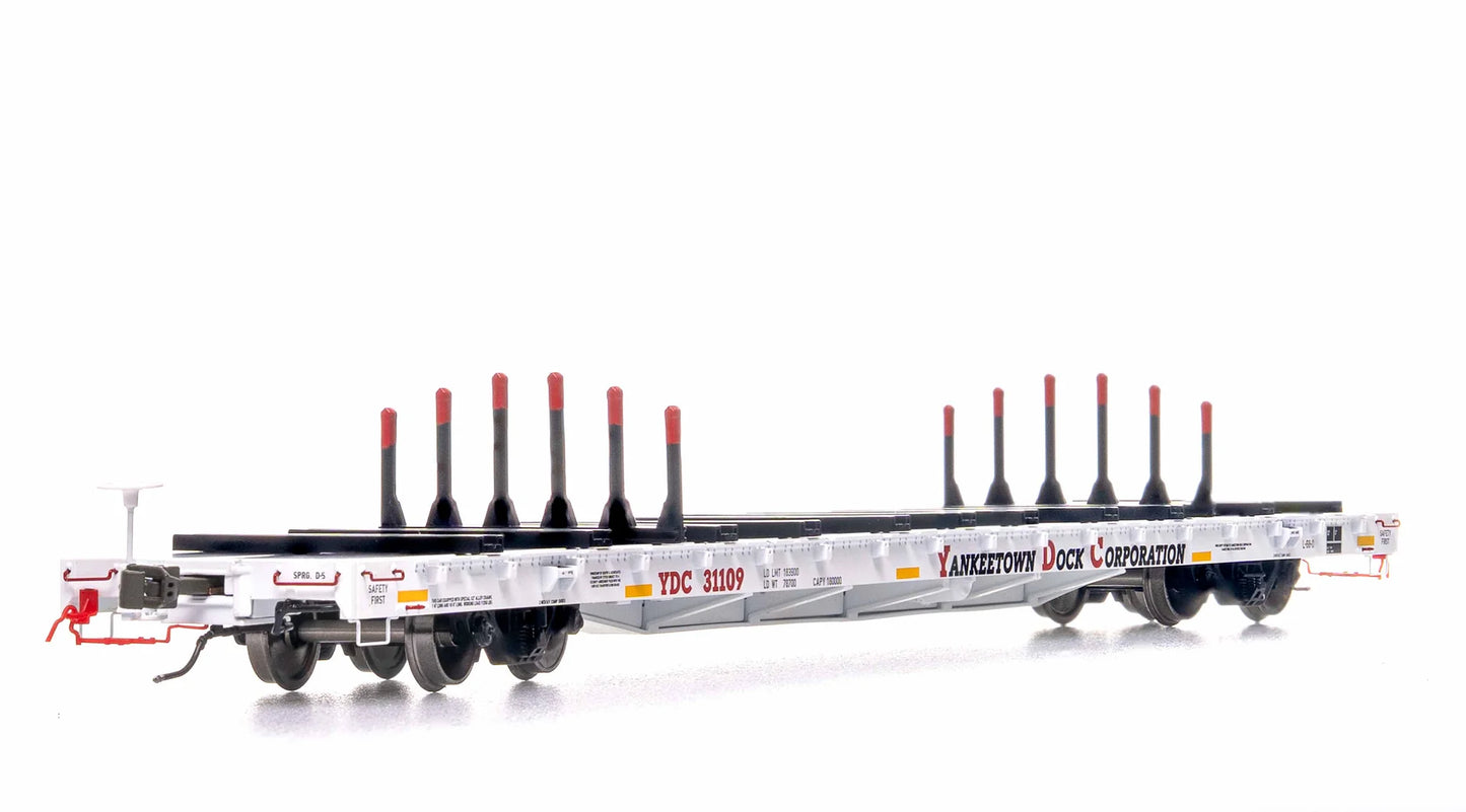Home Shops ScaleTrains BSC Finger Rack Flatcar (YDC 31109) | Yankeetown Dock Corporation #31109 | HO Scale
