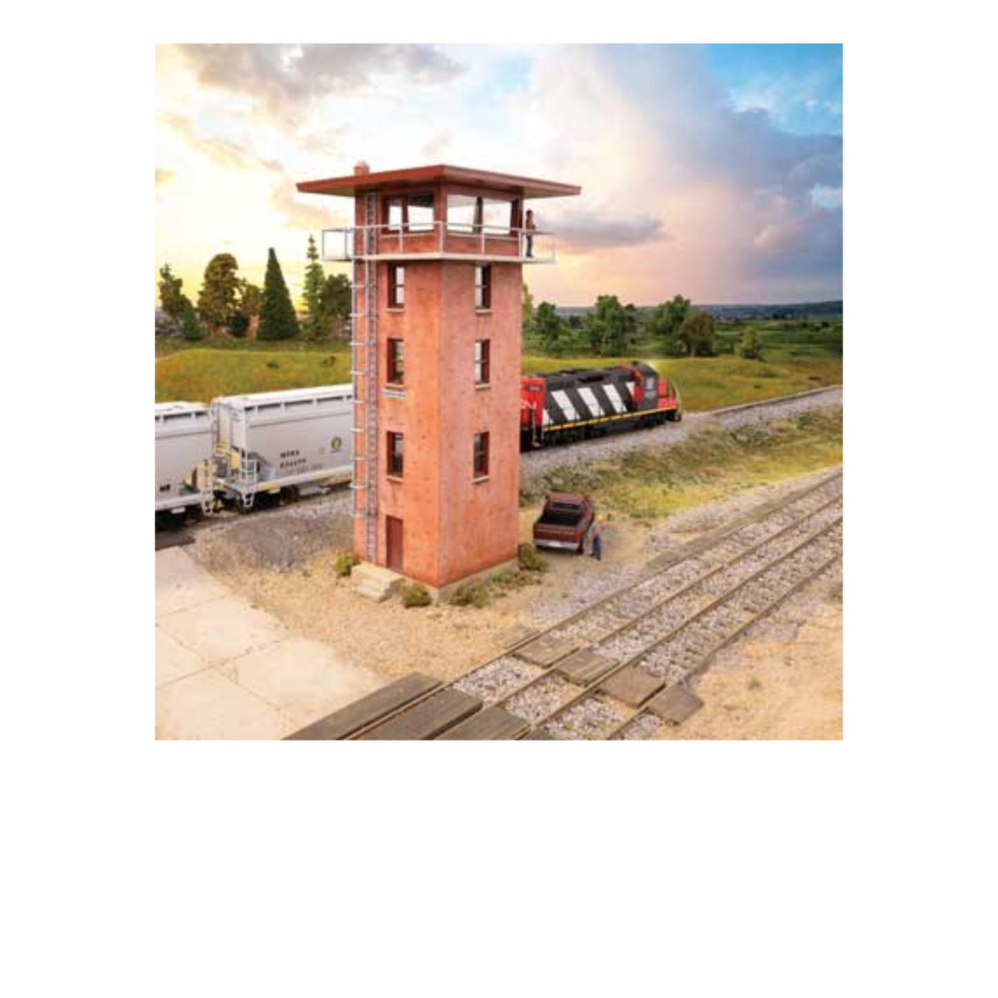Walthers Cornerstone 933-3557 Modern Yard Tower Kit HO Scale