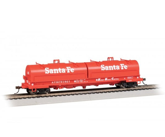 Bachmann Silver Series(R) (71405) | 55' Steel Coil Car / Load | Santa Fe #91921 | HO Scale