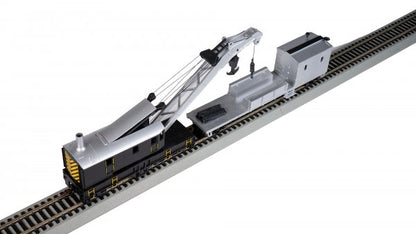 Bachmann Silver Series(R) (16149) | 250-Ton Crane Derrick with Boom Tender | Painted/Unlettered | HO Scale