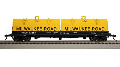 Bachmann Silver Series(R) (71426) | 55' Steel Coil Car / Load | Milwaukee Road #92258 | HO Scale