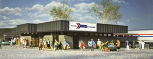 Walthers Cornerstone, Amtrak Station Kit, HO Scale