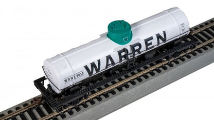 Bachmann Silver Series(R) (17806) | 40' Single-Dome Tank Car | Warren Petro #5030 | HO Scale