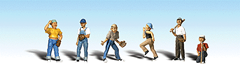Woodland Scenics, Baseball Players II, Package of 6, HO Scale
