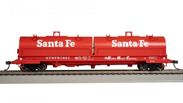 Bachmann Silver Series(R) (71405) | 55' Steel Coil Car / Load | Santa Fe #91921 | HO Scale