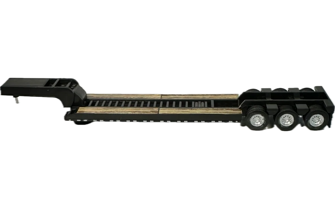 HO Logistics Replicas (HL-489) | Low Boy Construction Trailer (Black) | HO Scale