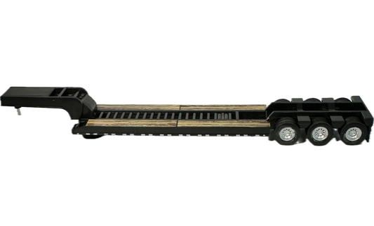 HO Logistics Replicas (HL-489) | Low Boy Construction Trailer (Black) | HO Scale