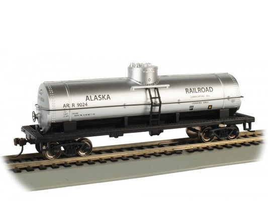 Bachmann Silver Series(R) (17806) | 40' Single-Dome Tank Car | Alaska Railroad #9024 | HO Scale