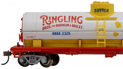 Bachmann 40' Single-Dome Tank Car Ringling Bros. and Barnum & Bailey Popcorn HO Scale