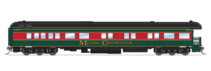 Broadway Limited Heavyweight 5-Car Passenger Set, Christmas Paint Scheme, HO Scale