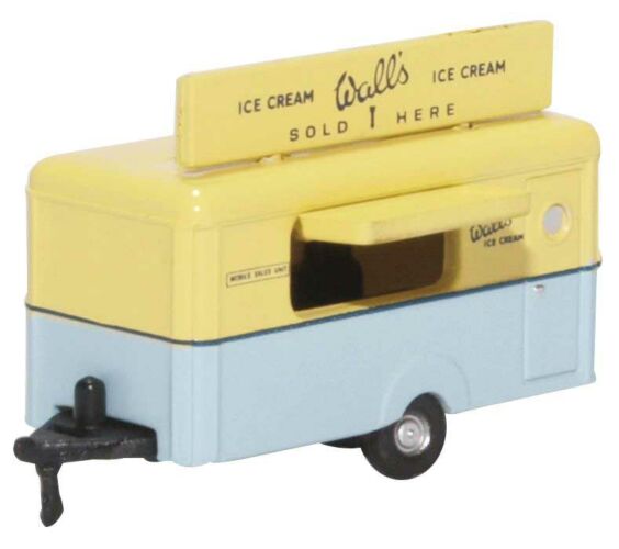 Oxford Diecast, Concession Trailer, Assembled, Wall’s Ice Cream, N Scale